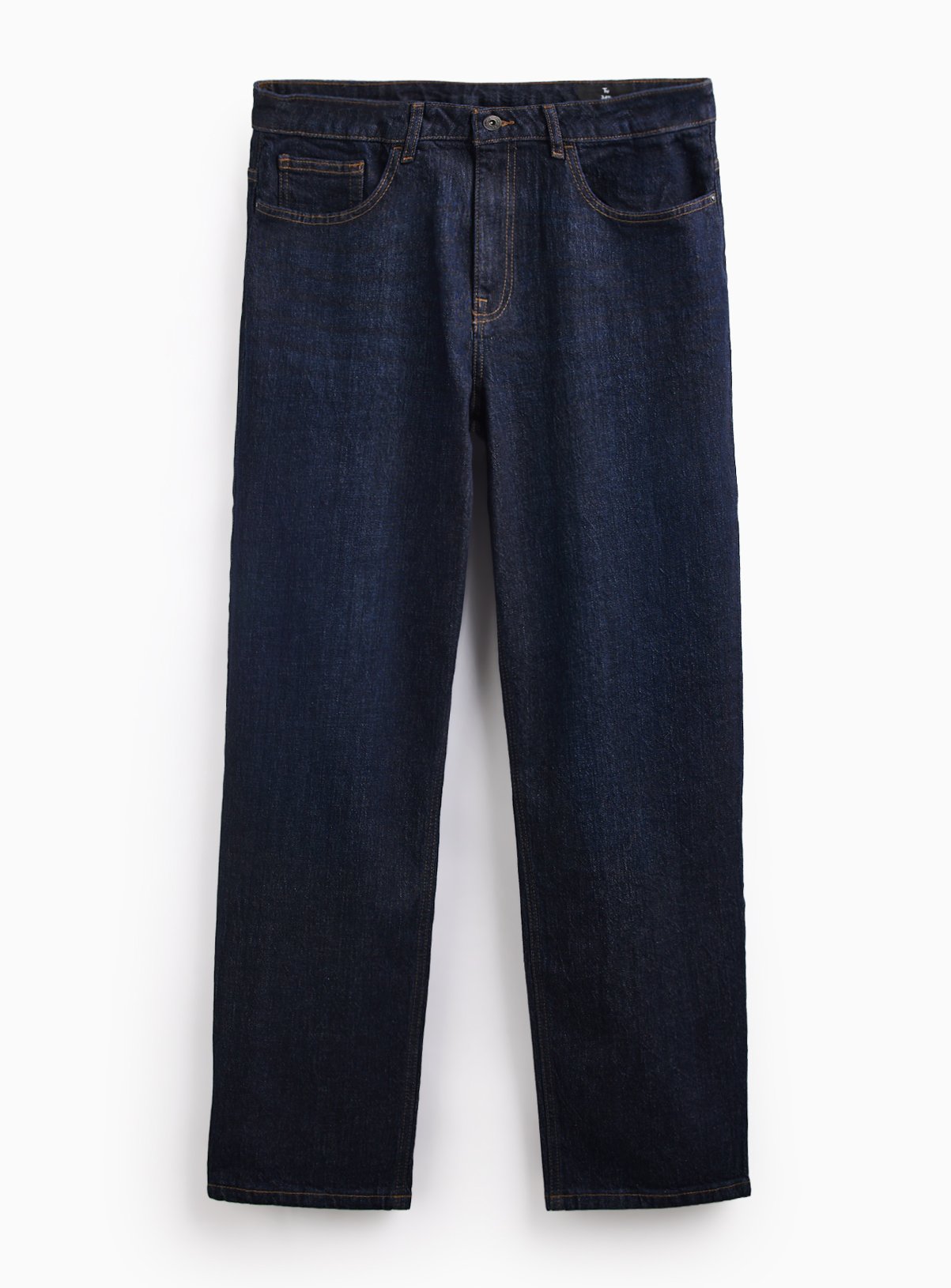Dark Mid Denim Relaxed Straight Jeans 44S - Image 3 thumbnail